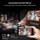Proyector mini FIJ Android WIFI Projector HY300 8000lm blanco 127V