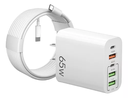 65w 5 En 1 Carga Rápida Cable Tipo C + Cargador 1.5m Pd20w