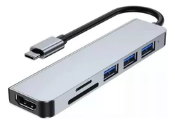 [YYOI00014] Hub Adaptador Usb Tipo C 4k Hdmi Usb 3.0 Para Laptop